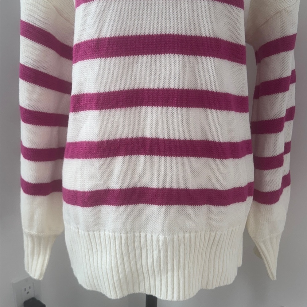 Better Be Striped Crew Neck Sweater. Sz M/L - Picture 5 of 11